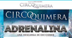 Desktop Screenshot of circoquimera.com