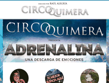 Tablet Screenshot of circoquimera.com